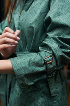 GABARDINA PITÓN REPELENTE AL AGUA VERDE