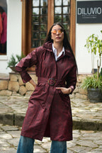 GABARDINA PITÓN REPELENTE AL AGUA VINOTINTO