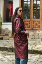 GABARDINA PITÓN REPELENTE AL AGUA VINOTINTO