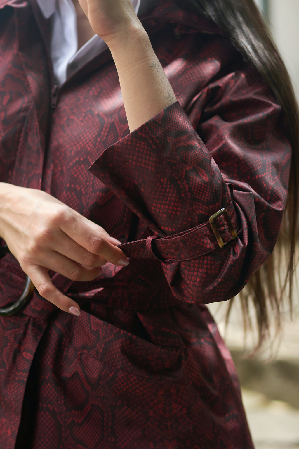 GABARDINA PITÓN REPELENTE AL AGUA VINOTINTO