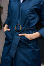 GABARDINA PITÓN REPELENTE AL AGUA AZÚL