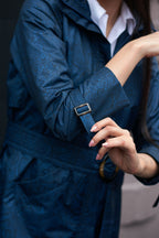 GABARDINA PITÓN REPELENTE AL AGUA AZÚL